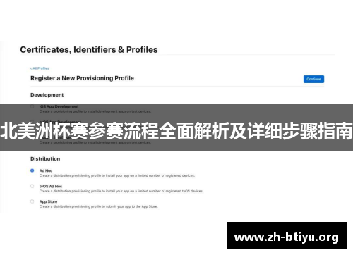 北美洲杯赛参赛流程全面解析及详细步骤指南